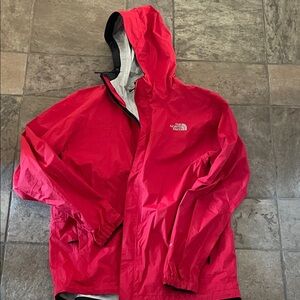 The North Face Men's Vibrant Red Raincoat
